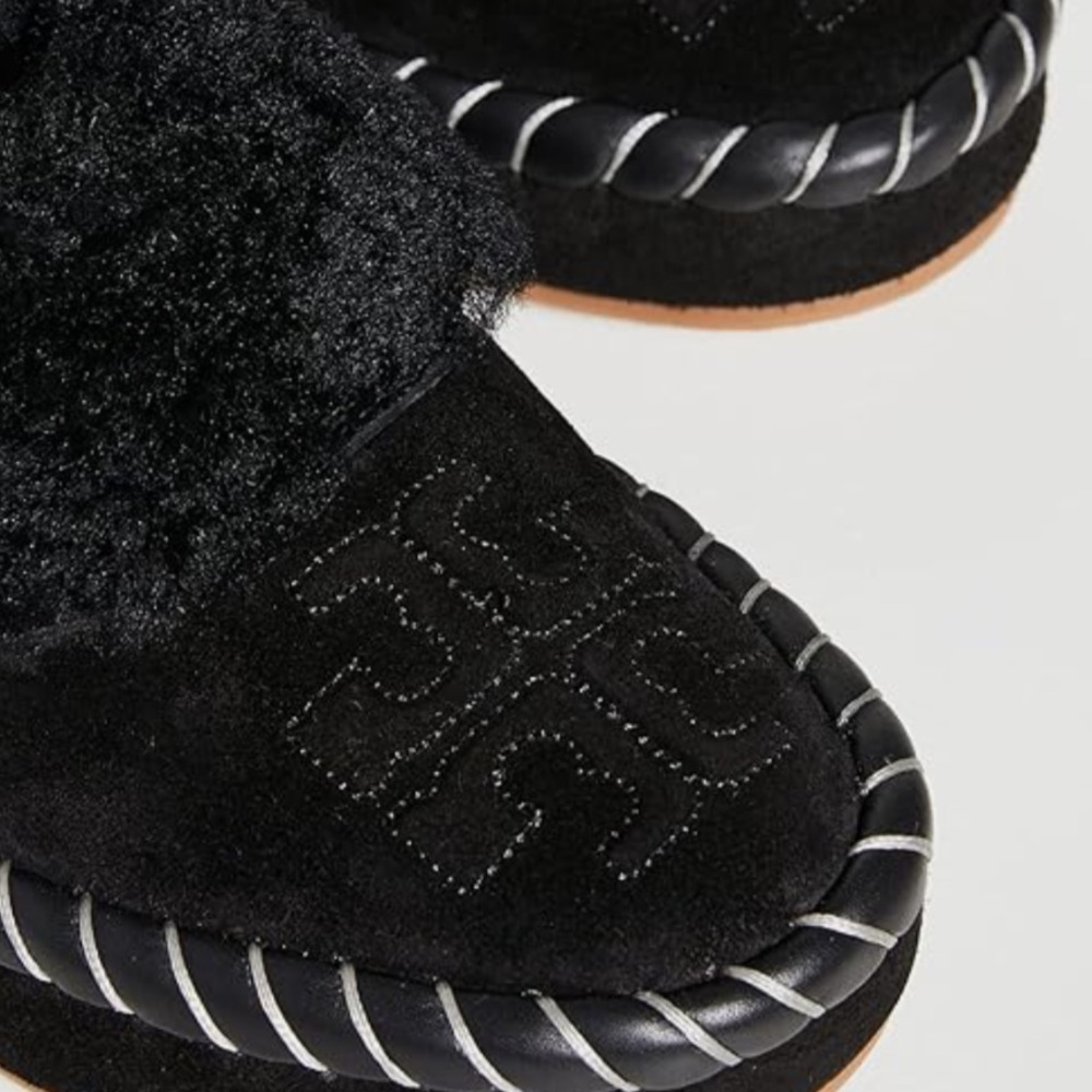 Tory Burch Women's Shearling Slippers - Picture 3 of 11